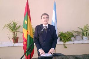 Embajador Marcelo Salviolo en la Cancillería de Granada 
